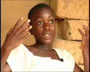 Marlene nach ihrer Flucht quer durch den Kongo